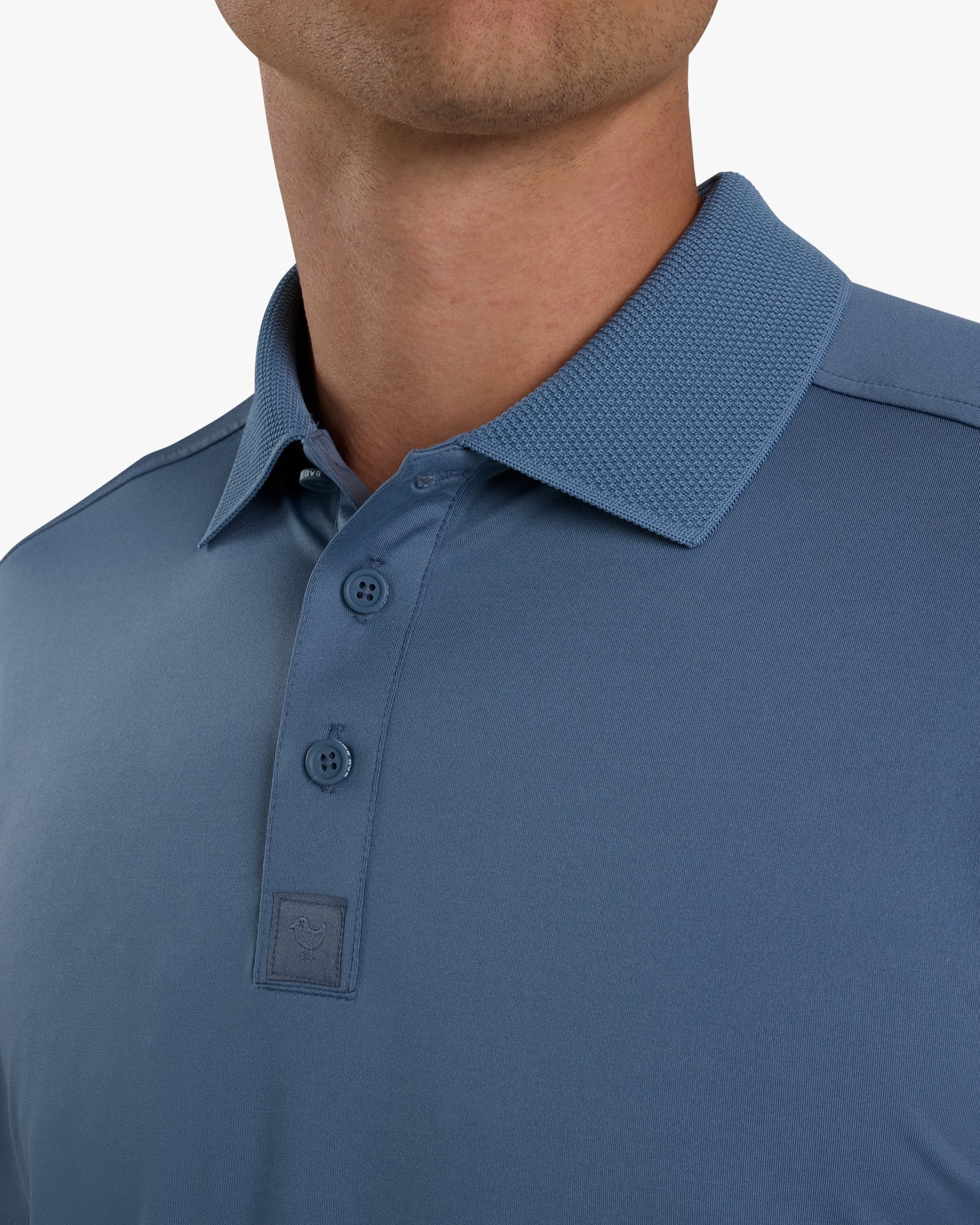 Ridge Performance Polo - Blue Mirage-Ridge Performance Polo - Bad Birdie