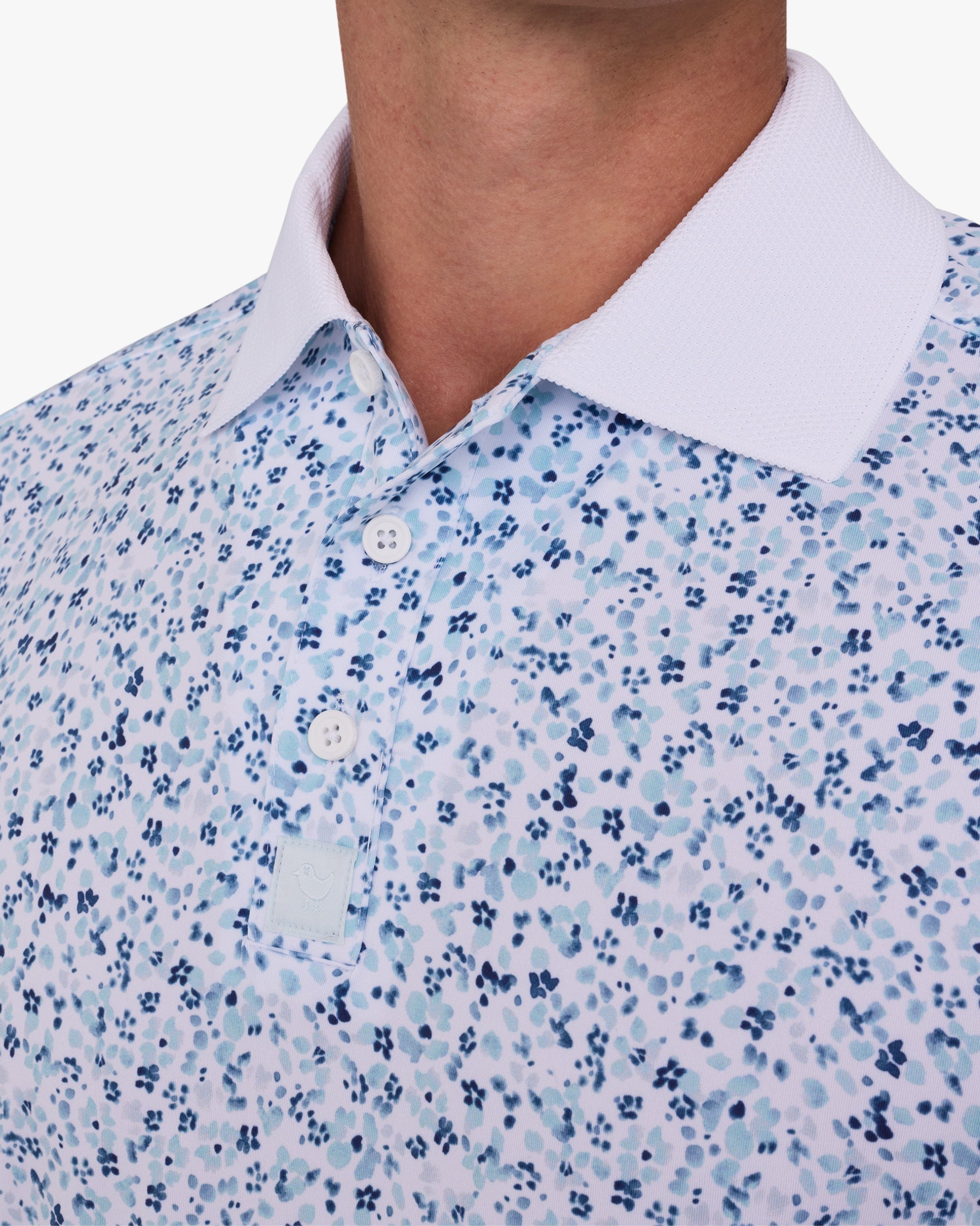 Ridge Performance Polo - Mini Mood - Pale Blue-Ridge Performance Polo - Bad Birdie