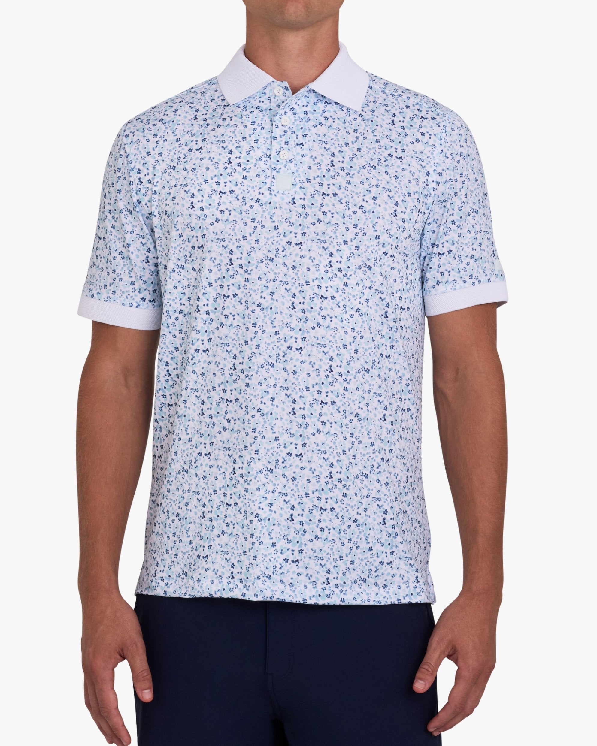 Ridge Performance Polo - Mini Mood - Pale Blue-Ridge Performance Polo - Bad Birdie