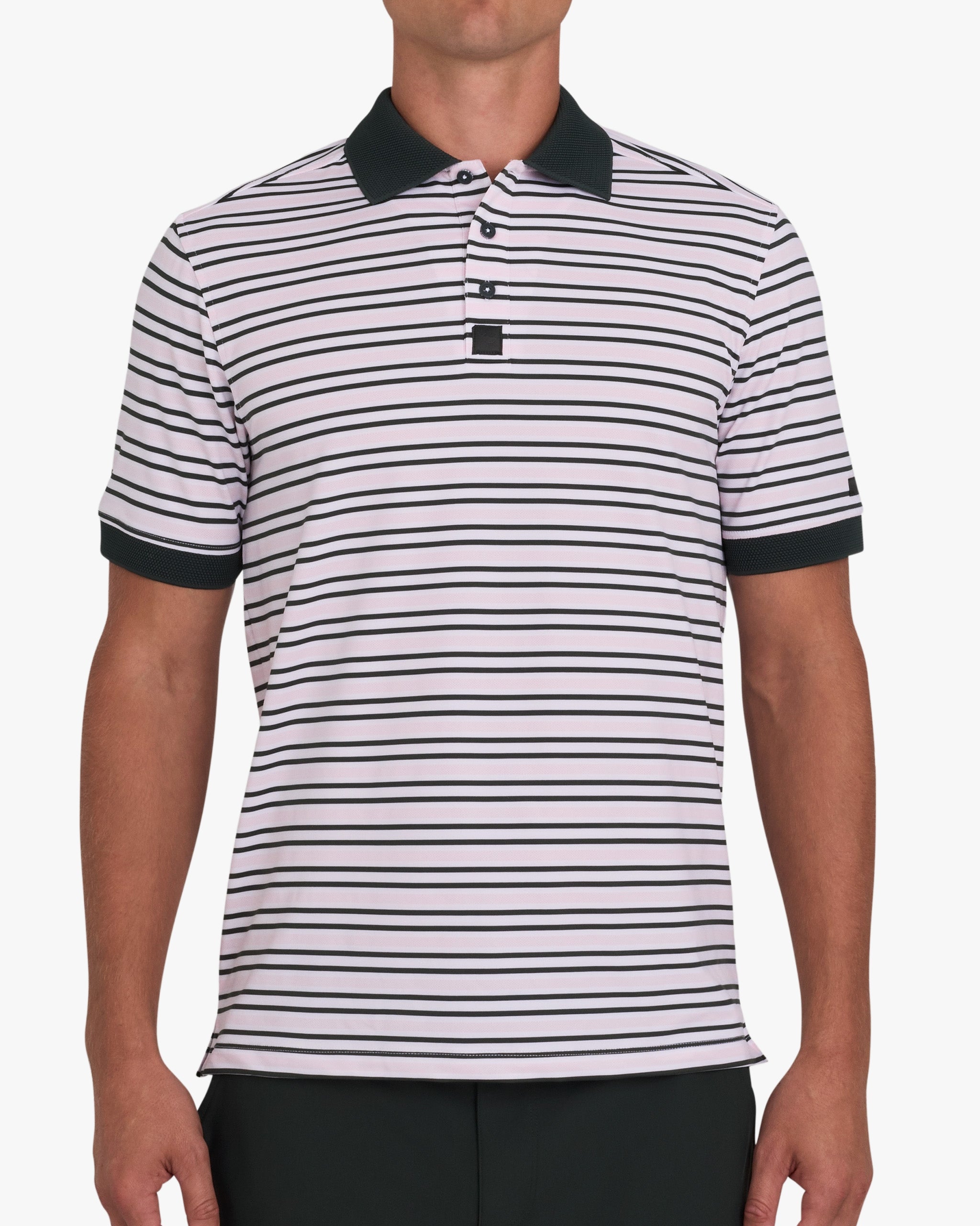 Ridge Performance Polo - Stripe Right Frosty Petal-Ridge Performance Polo - Bad Birdie
