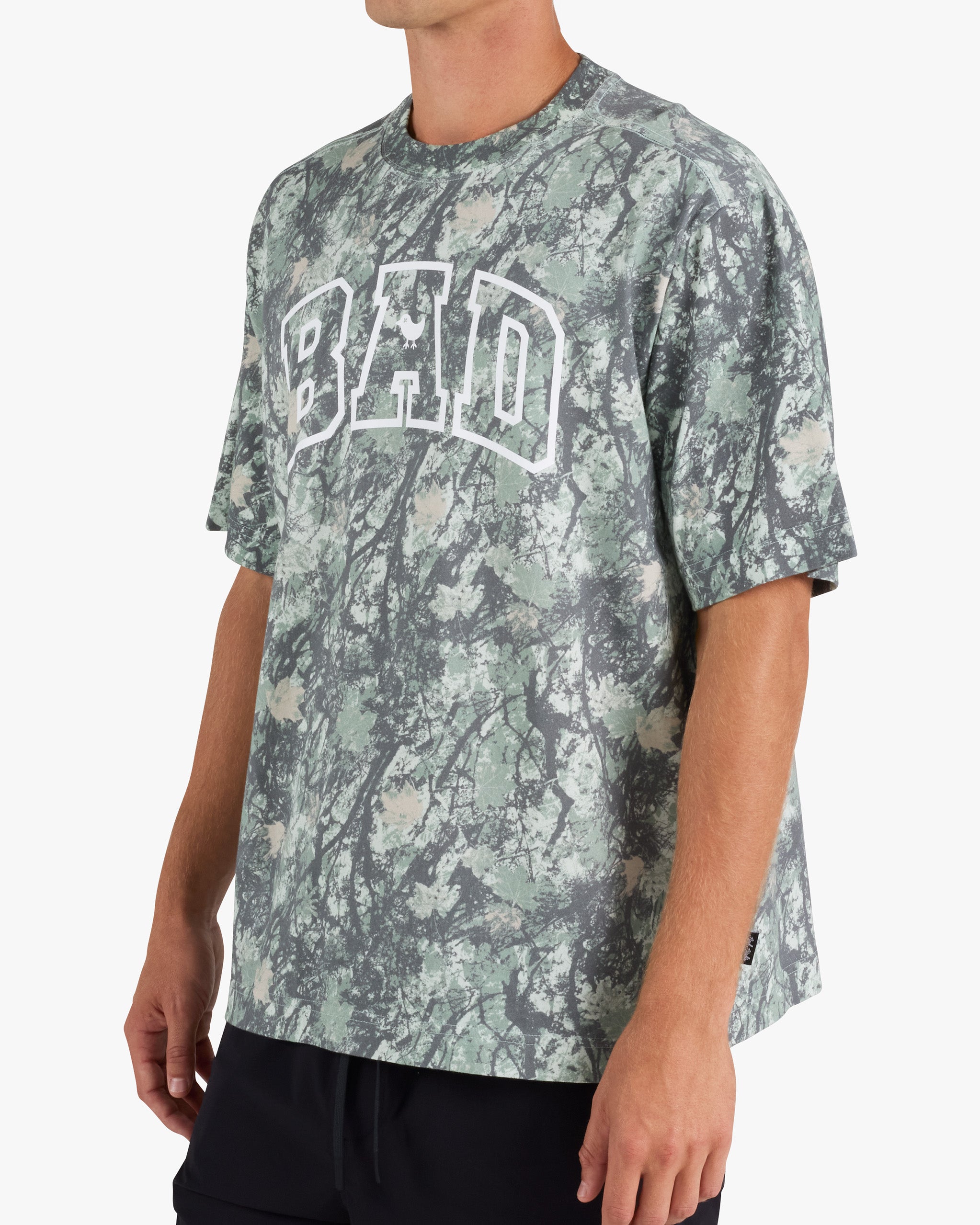 Varsity Bad Graphic Tee - Stealth Mode-T-Shirt-Bad Birdie