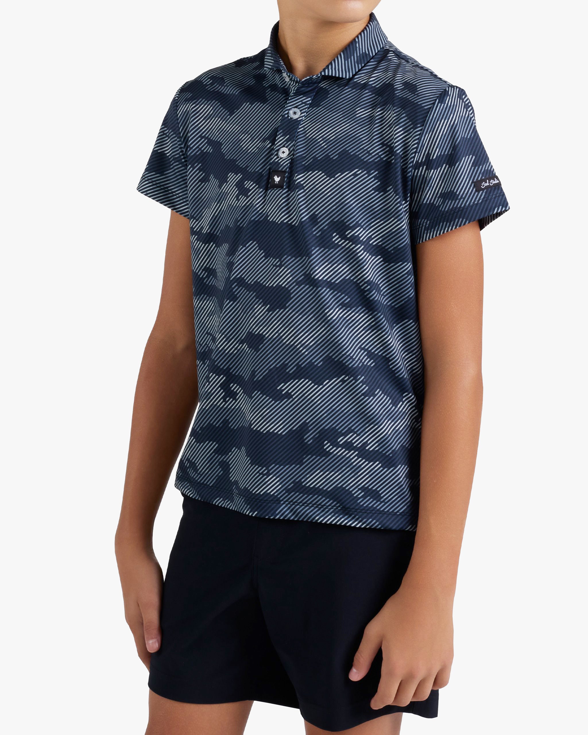 Youth Polo - Frostbite Granite-Youth Polos - Bad Birdie