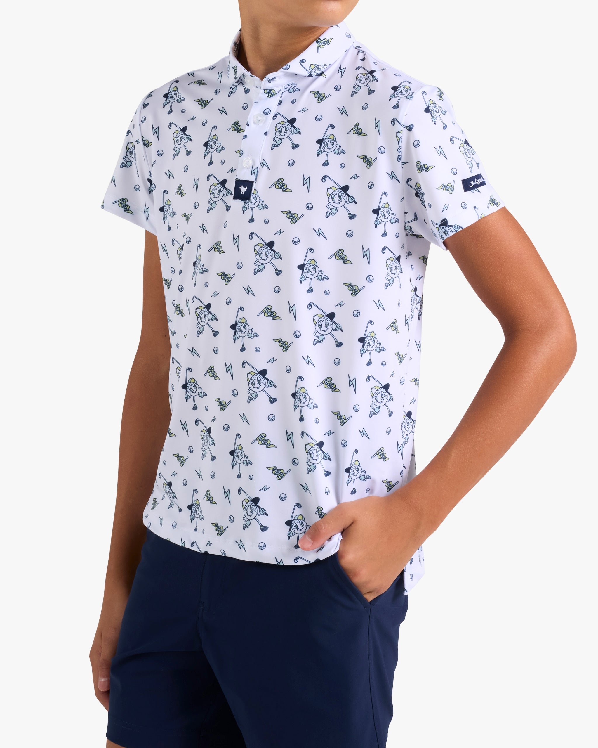 Youth Polo - Tee Zappers-Youth Polo - Bad Birdie