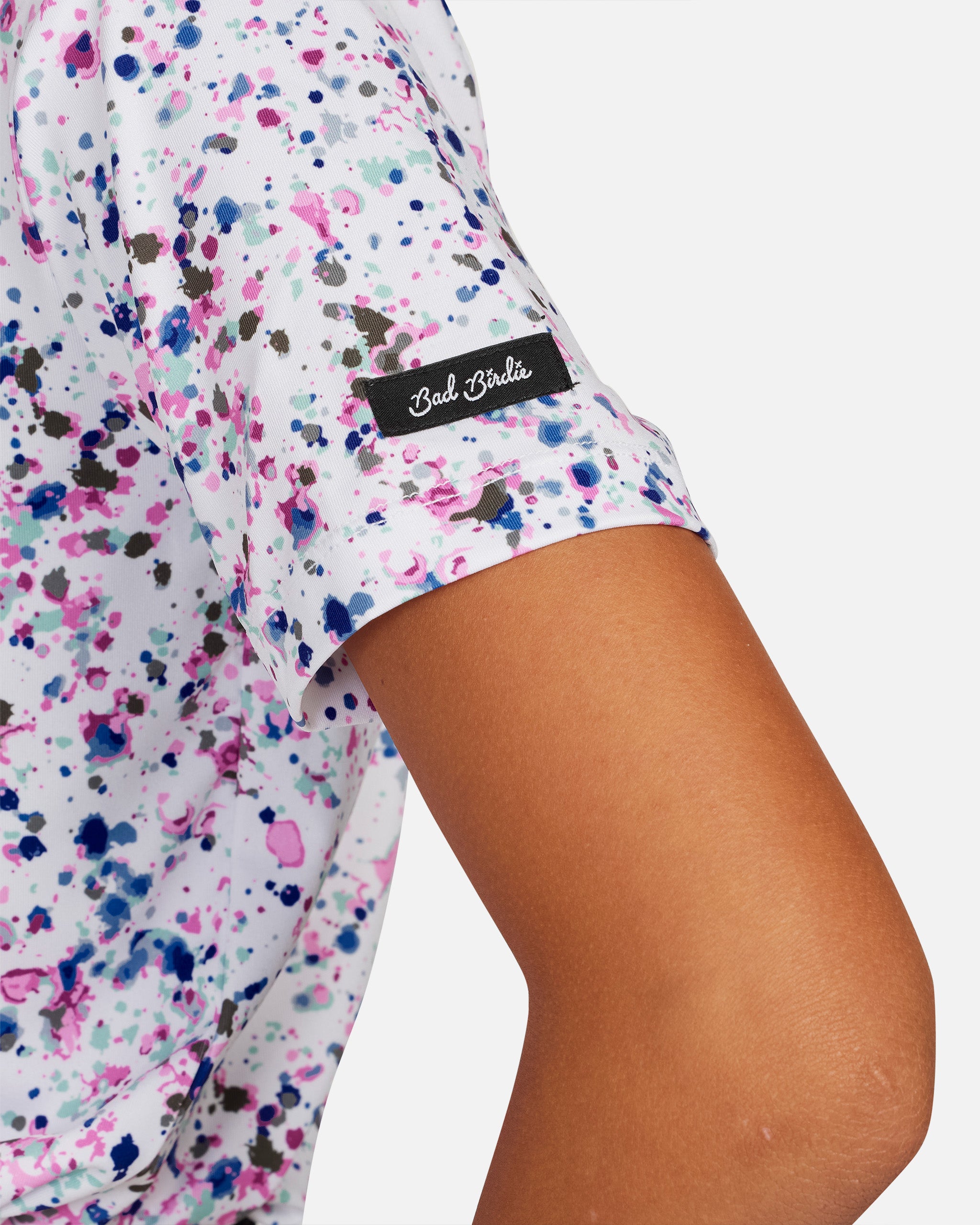 Paint Splatter 3 Youth-Performance Golf Polo-Bad Birdie