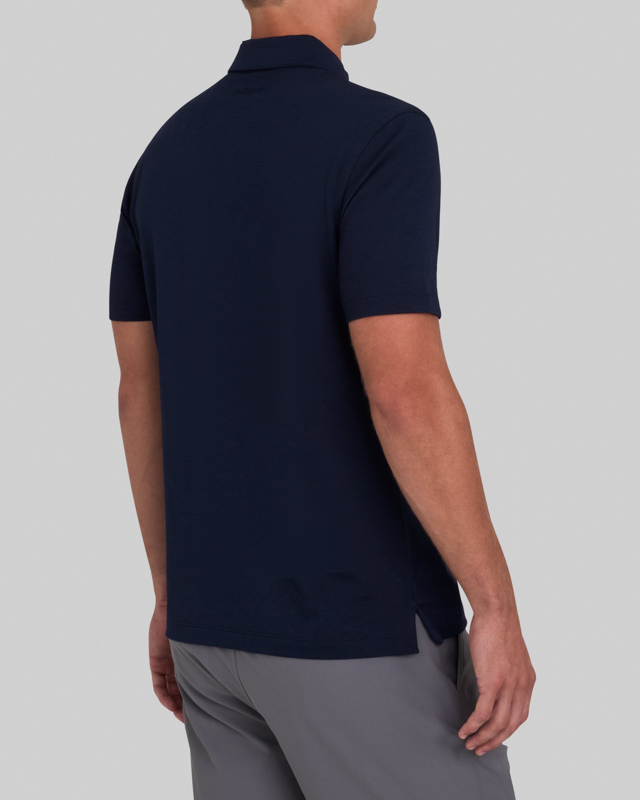 Solid Performance Pique - Dark Navy – Bad Birdie