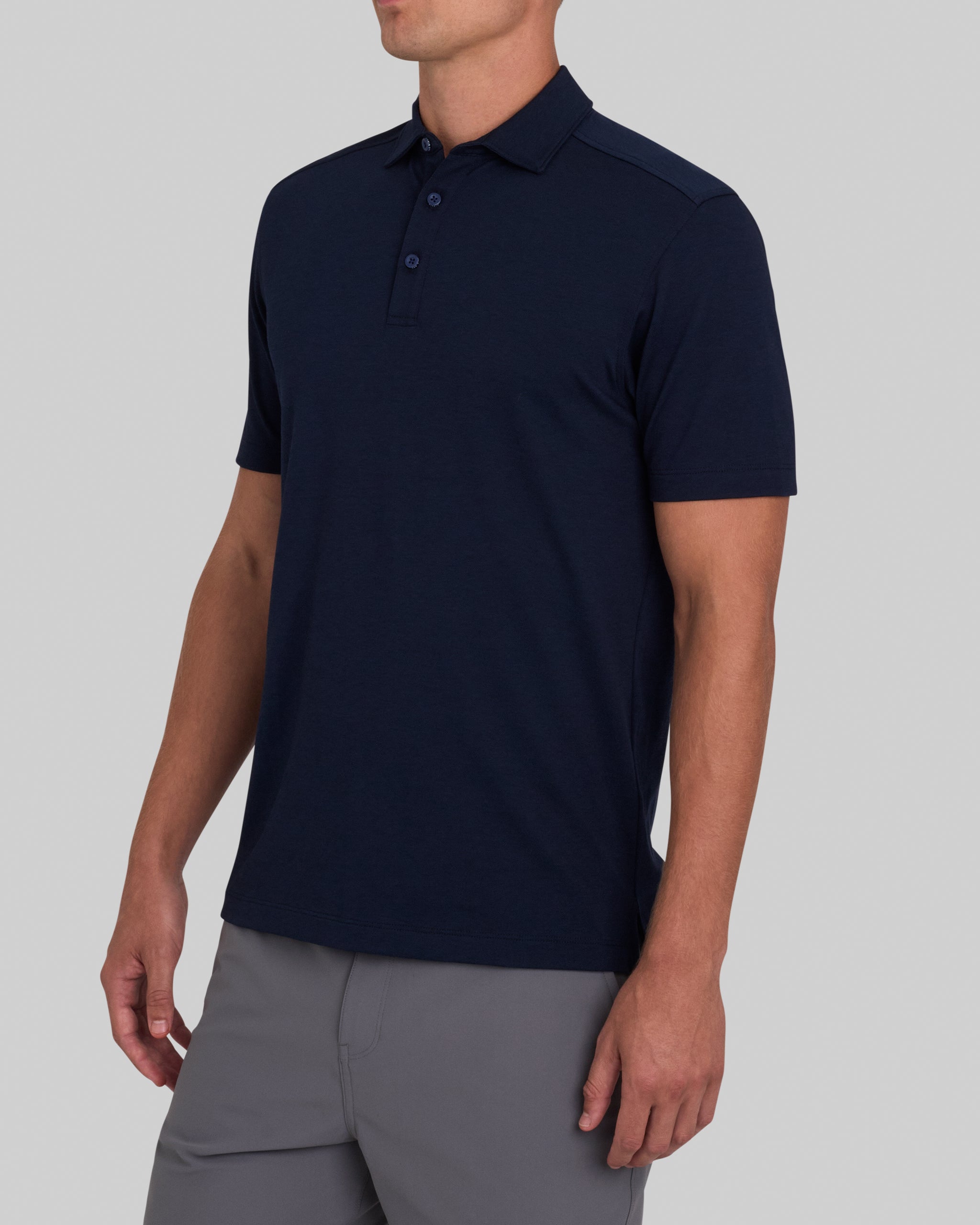 Solid Performance Pique - Dark Navy – Bad Birdie