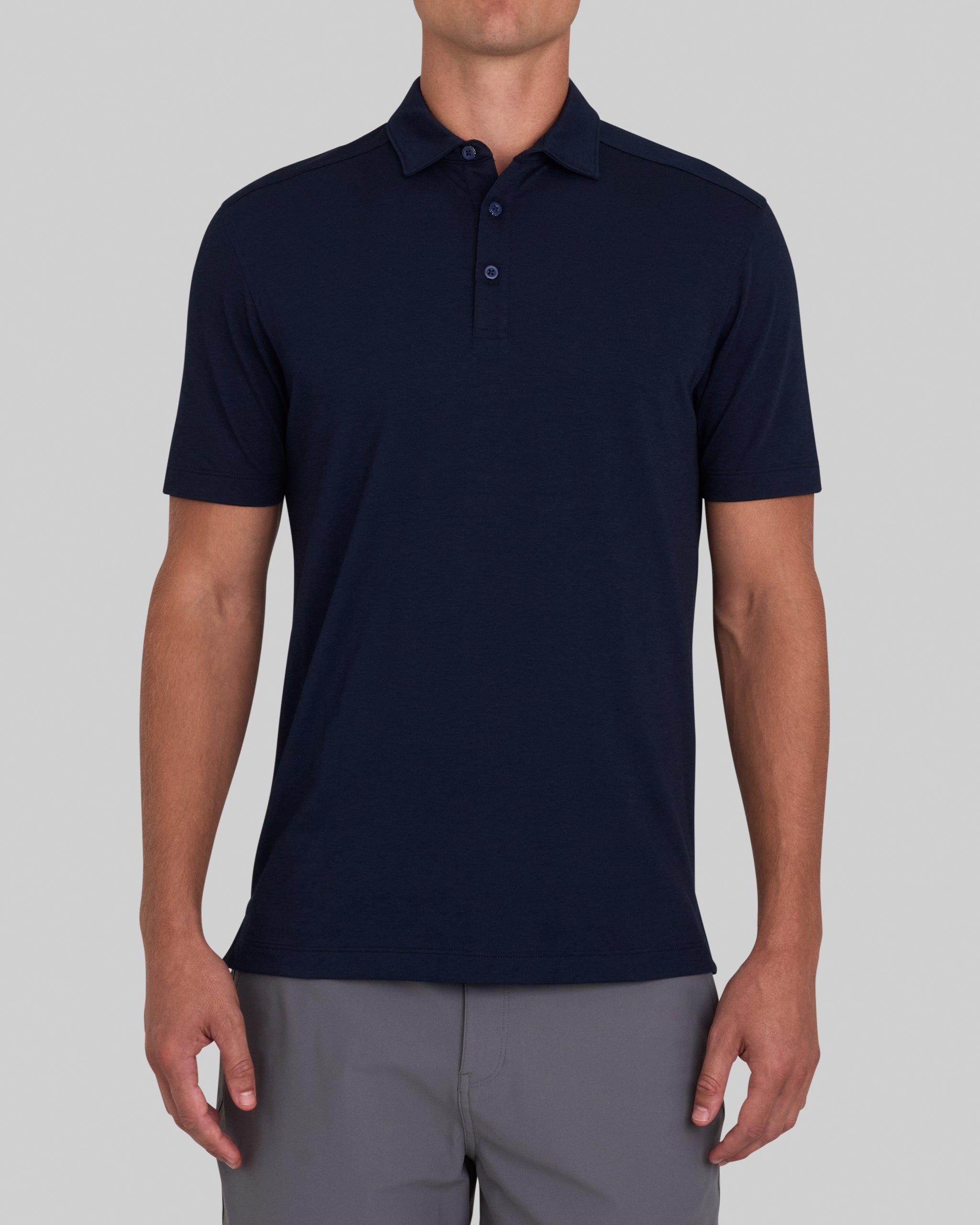 Solid Performance Pique - Dark Navy – Bad Birdie