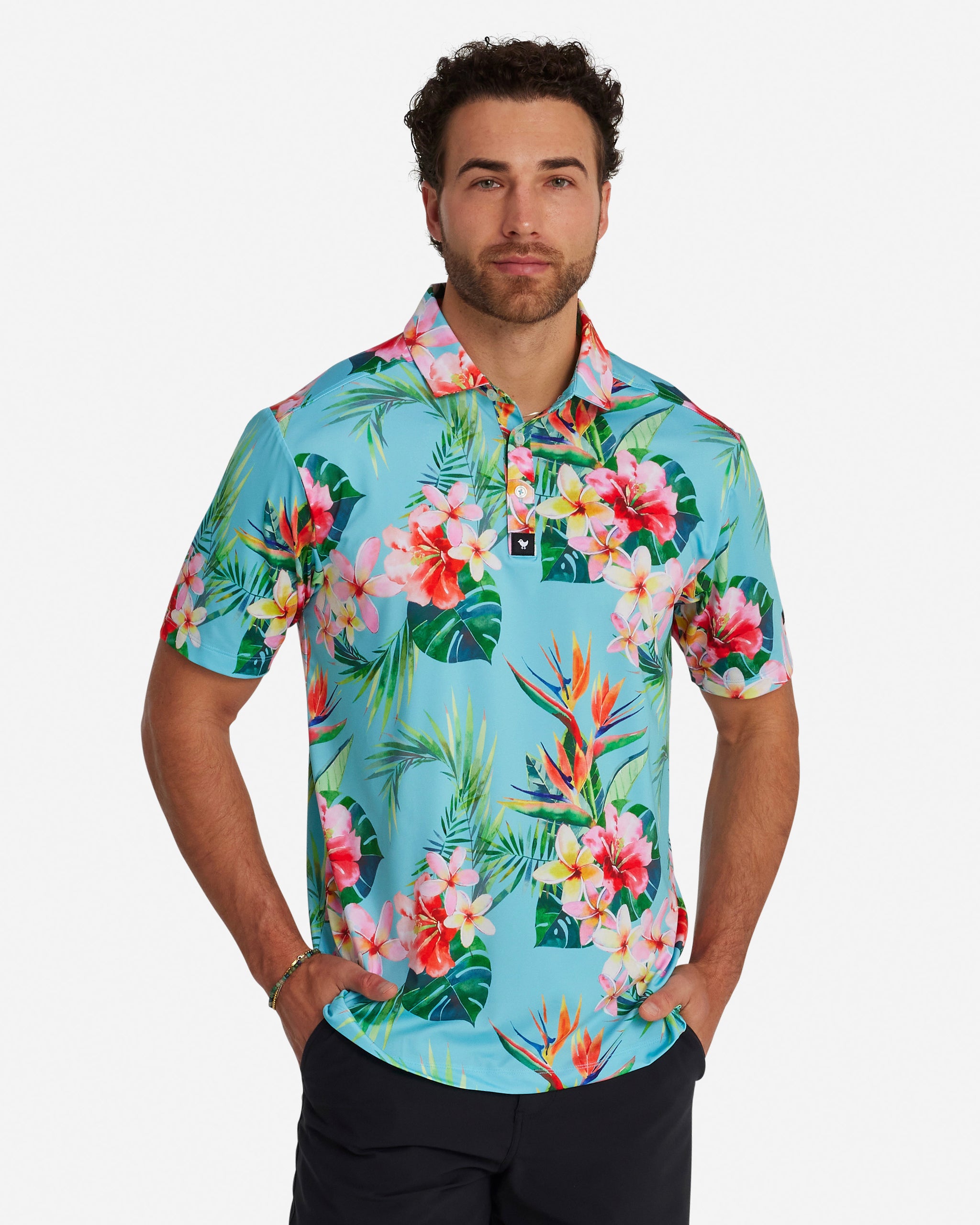 Tropical hotsell polo shirt