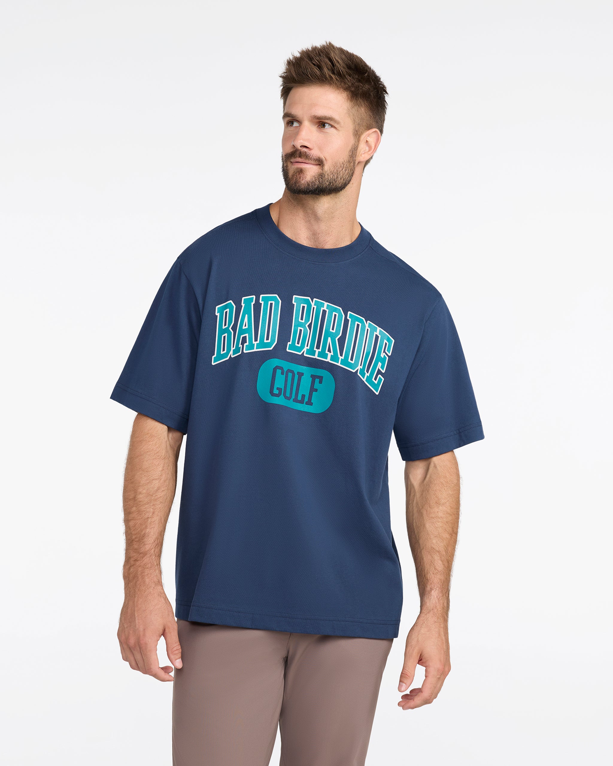 Boxy Graphic Tee - Dark Navy – Bad Birdie