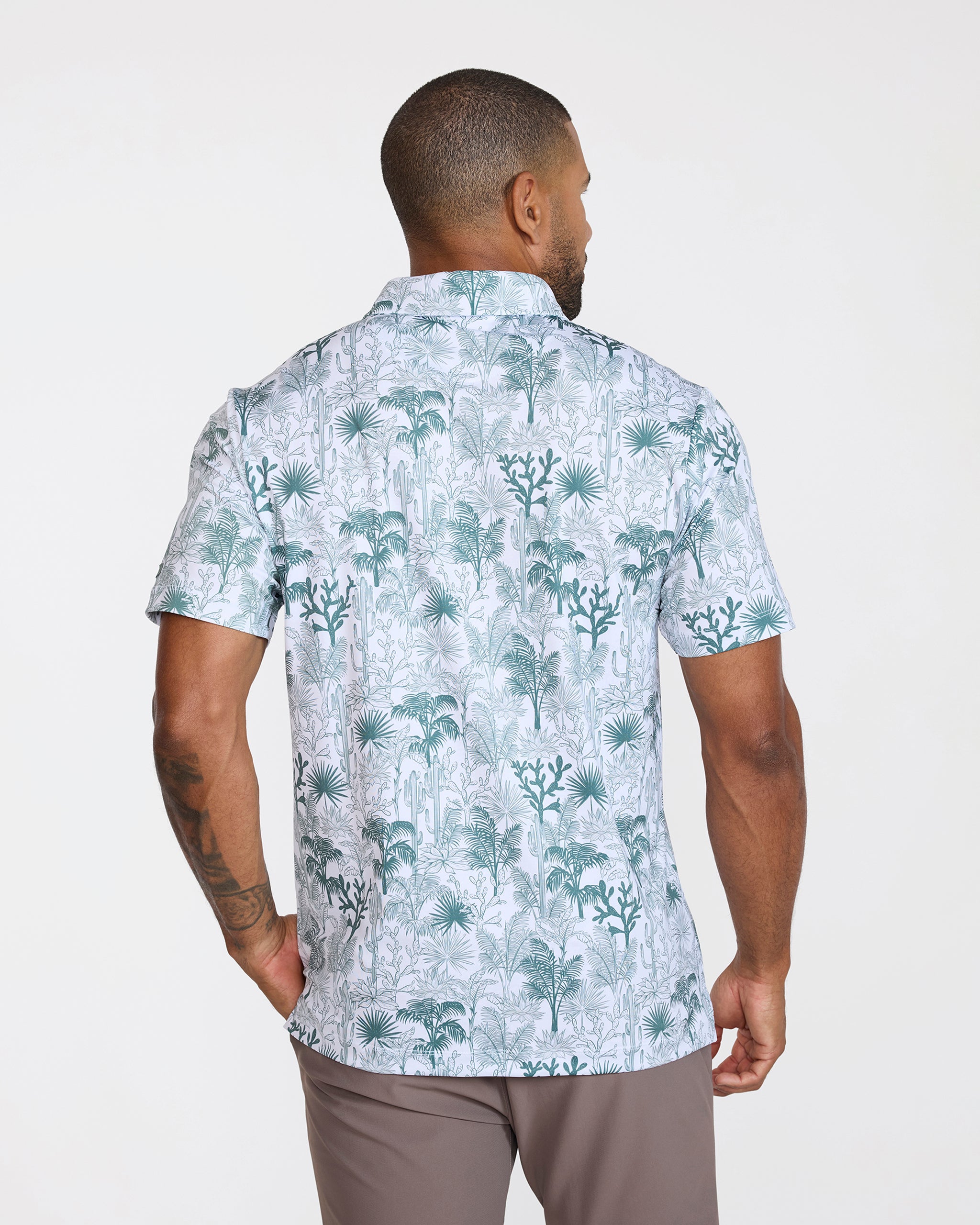Cactus Jungle-Men's Polo-Bad Birdie