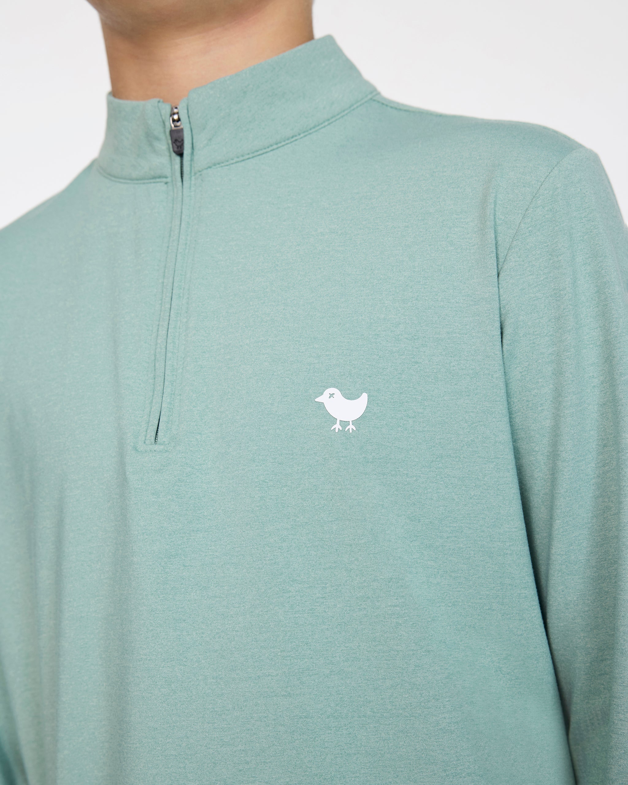 Youth Velocity Quarterzip - Washed Sage – Bad Birdie