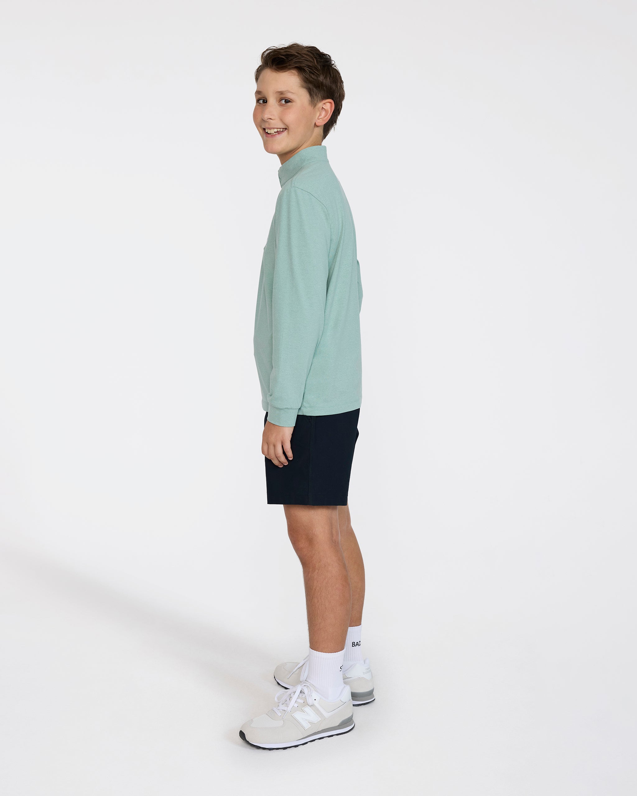 Youth Velocity Quarterzip - Washed Sage – Bad Birdie