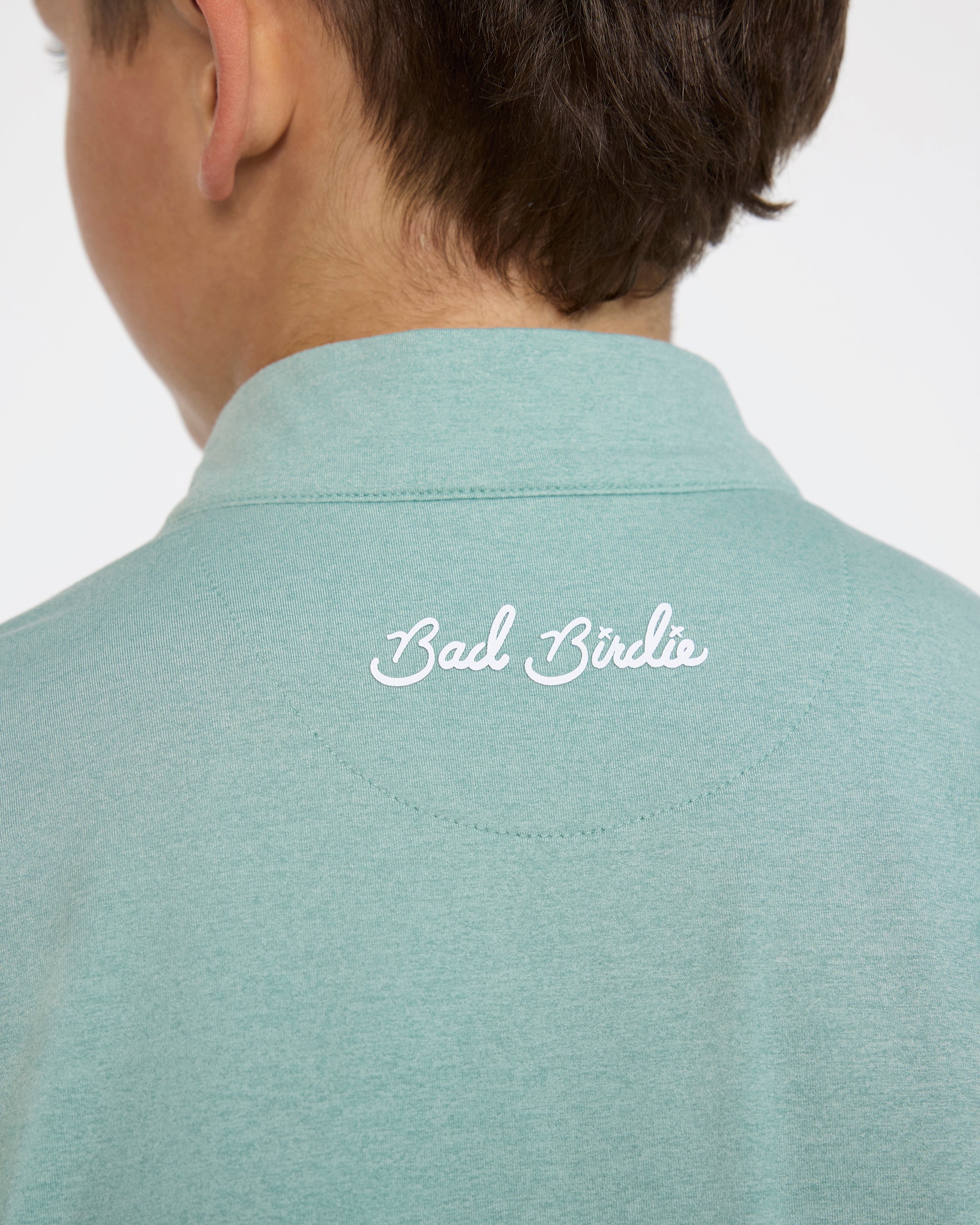 Youth Velocity Quarterzip - Washed Sage – Bad Birdie