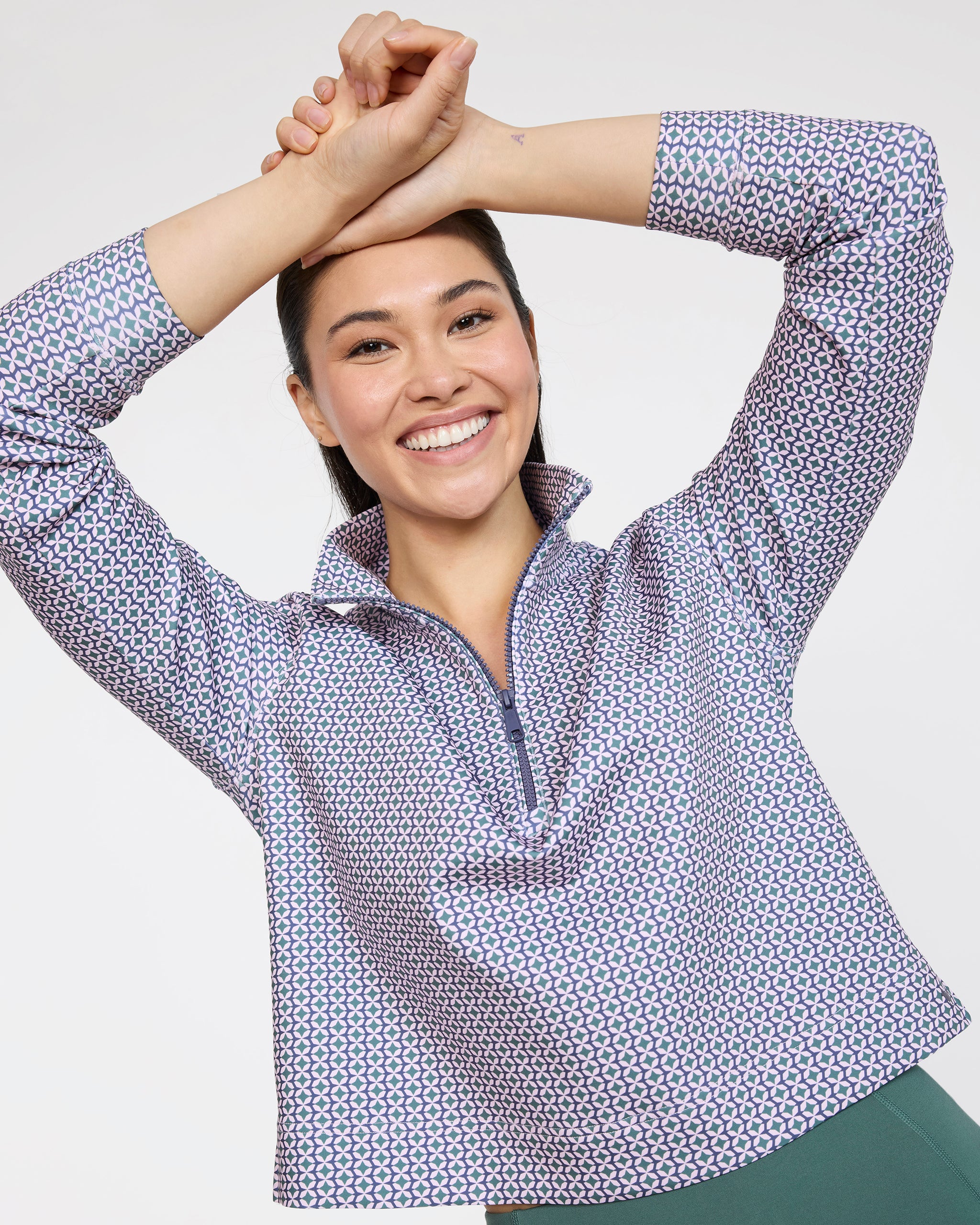 At Ease Quarterzip - In The Loop-Women's Quarterzip-Bad Birdie