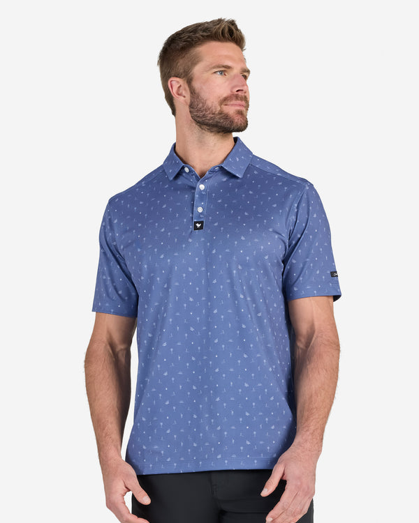100 Palms-Men's Polo-Bad Birdie