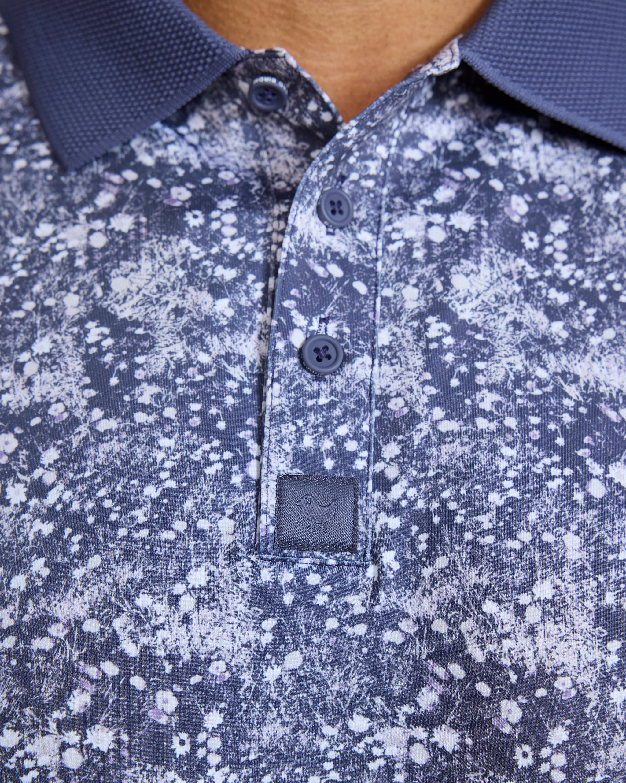 Ridge Performance Polo - Flower Moves Only-Men's Polo-Bad Birdie