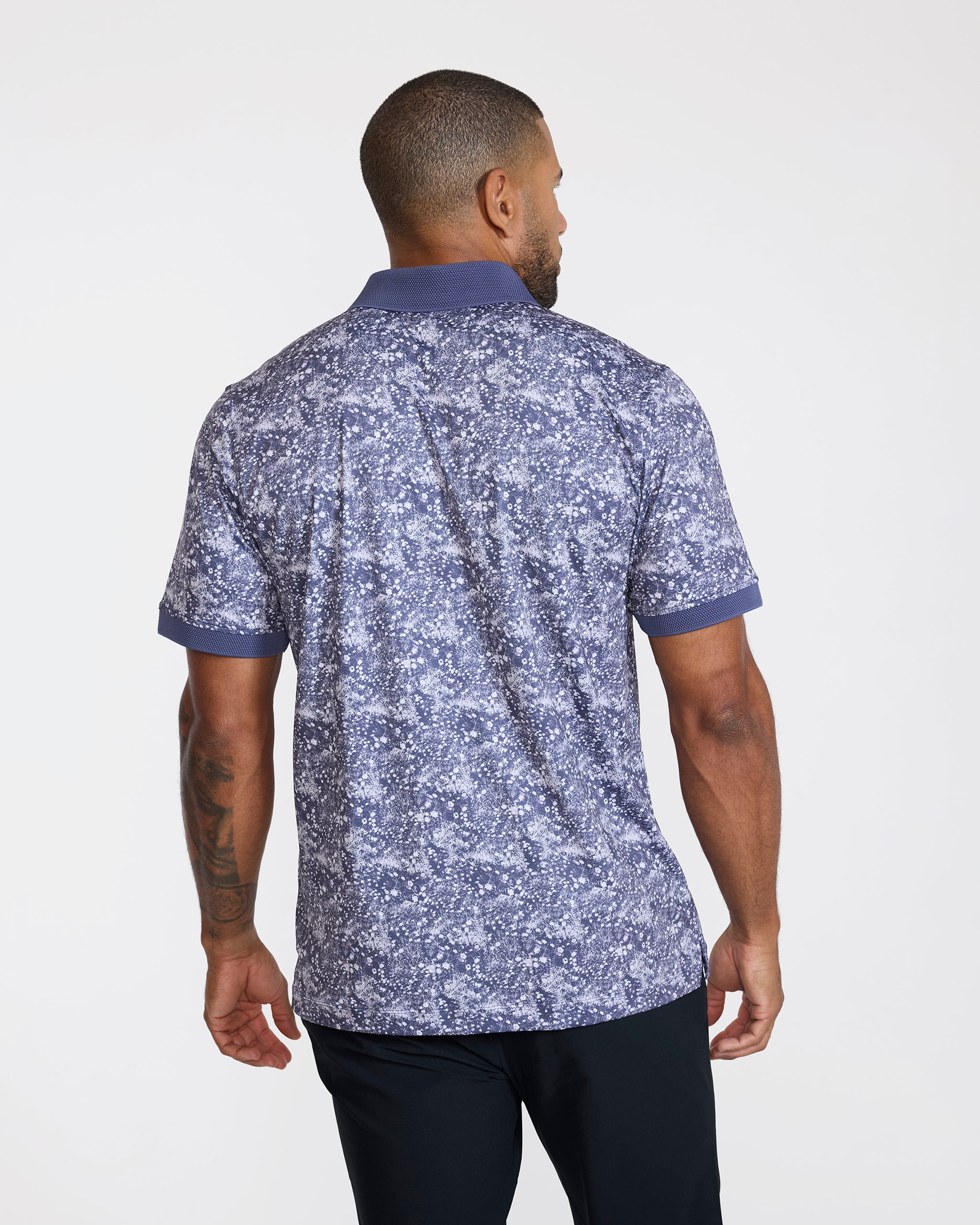 Ridge Performance Polo - Flower Moves Only-Men's Polo-Bad Birdie