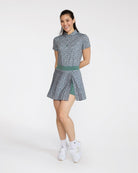 Ditsy Down - Dark Forest-Women's Polo-Bad Birdie