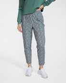 Players Pant - Ditsy Down - Dark Forest-Women's Pants-Bad Birdie