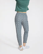 Players Pant - Ditsy Down - Dark Forest-Women's Pants-Bad Birdie
