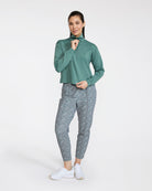 At Ease Quarterzip - Dark Forest-Women's Quarterzip-Bad Birdie