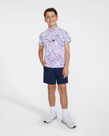 Bad Birdie Youth Golf Shorts - Dark Navy