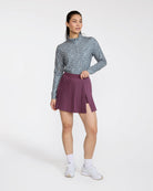 Double Down Skort - Plum Wine-Skort-Bad Birdie