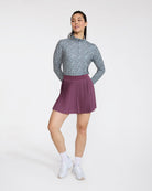 Double Down Skort - Plum Wine-Skort-Bad Birdie