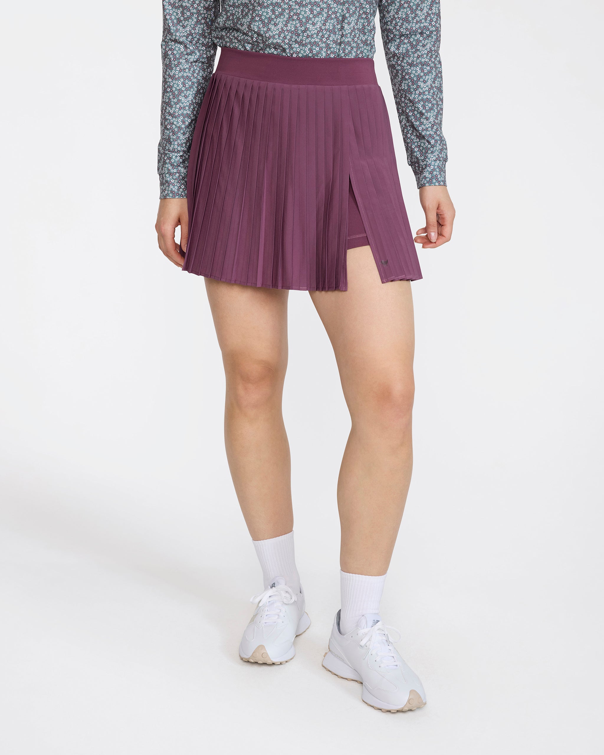 Double Down Skort - Plum Wine-Skort-Bad Birdie