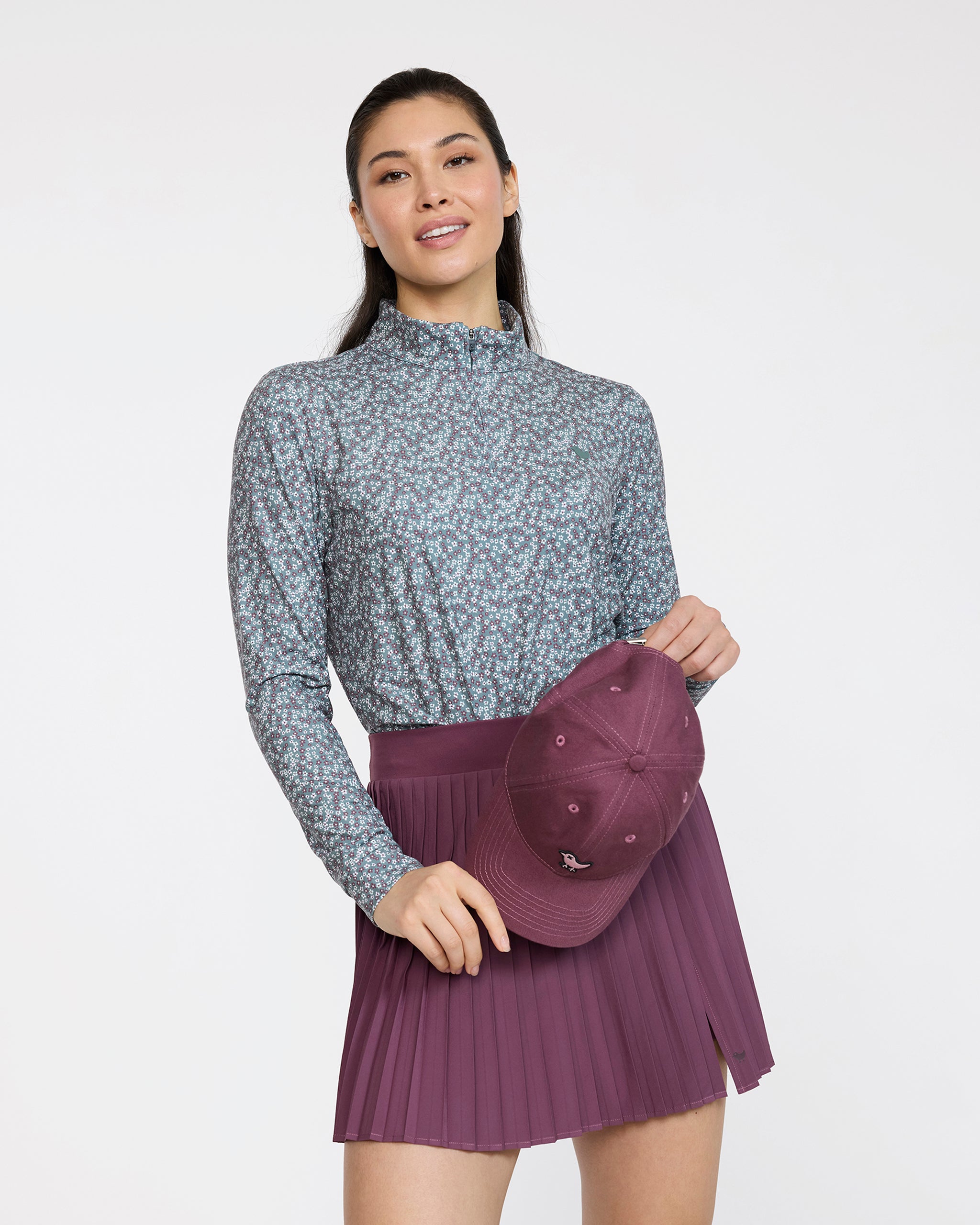 Double Down Skort - Plum Wine-Skort-Bad Birdie