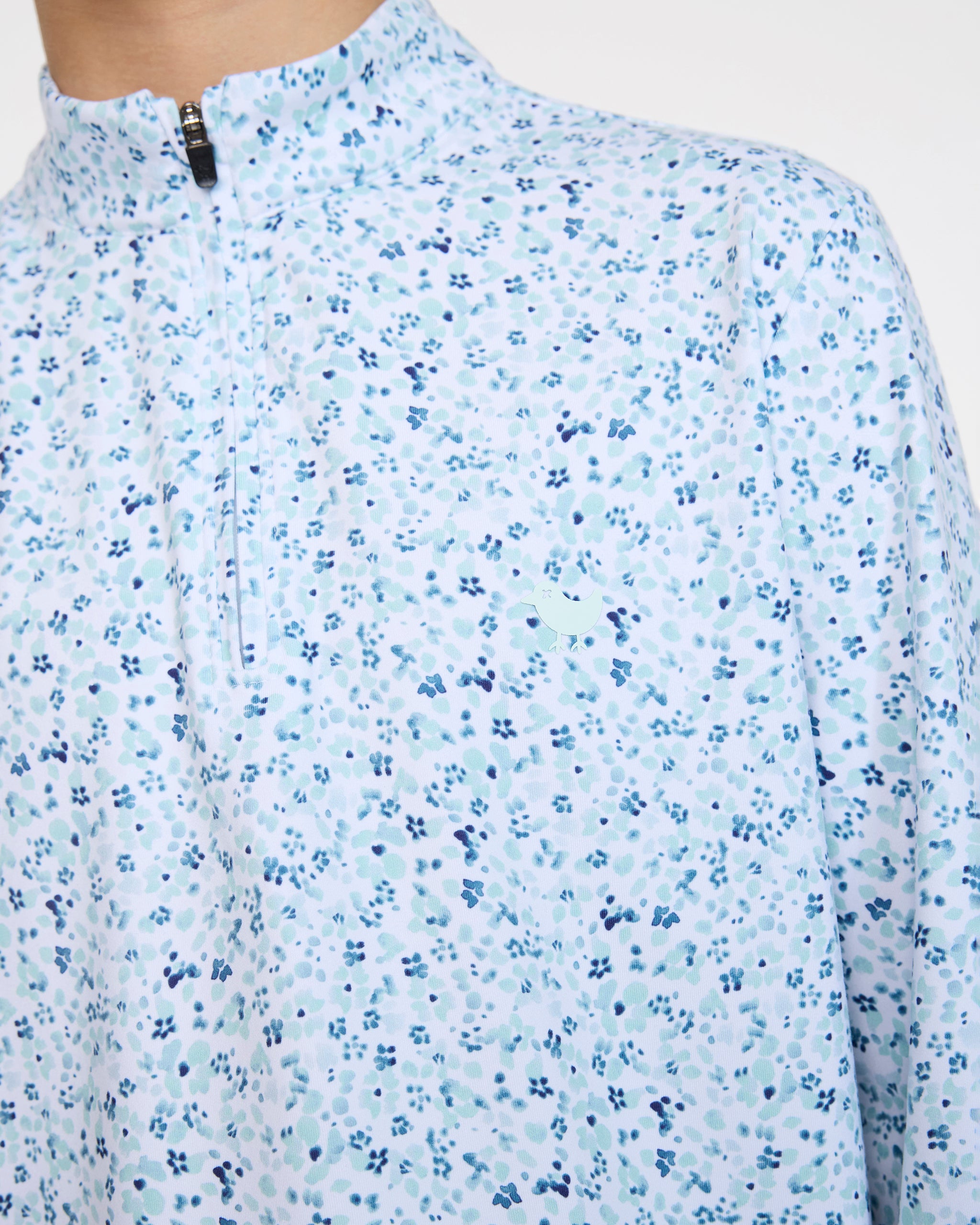 Youth Velocity Quarterzip - Mini Mood - Pale Blue – Bad Birdie