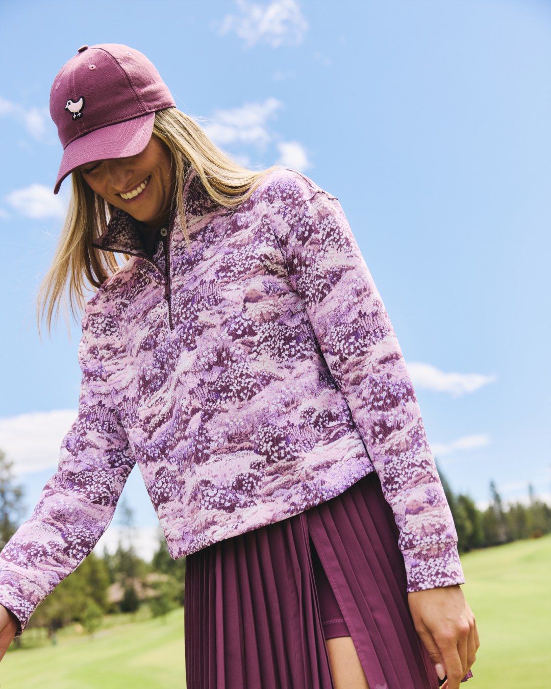 At Ease Quarterzip - This Garden Got Game-Women's Quarterzip-Bad Birdie