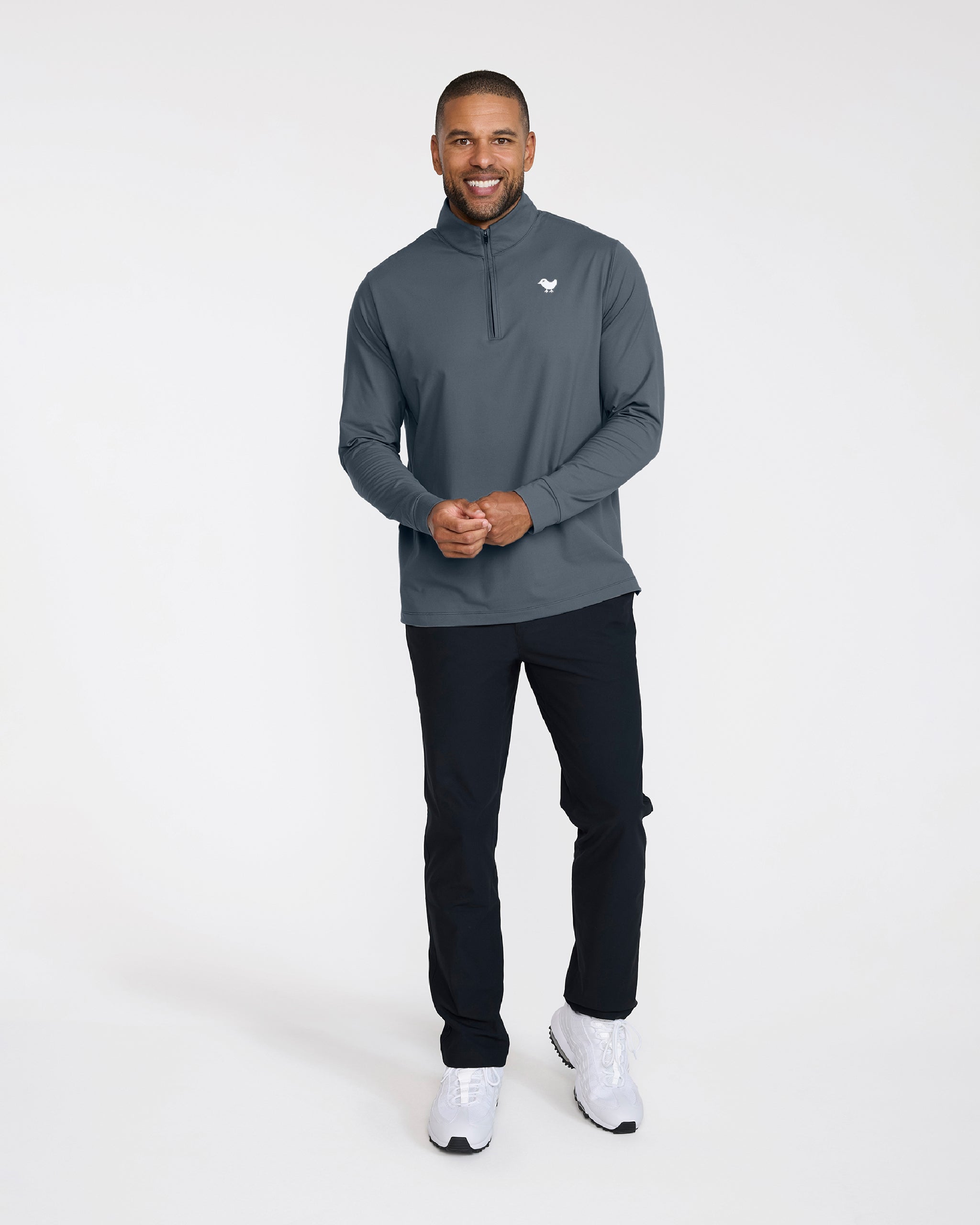 Charcoal Quarterzip - Bad Birdie