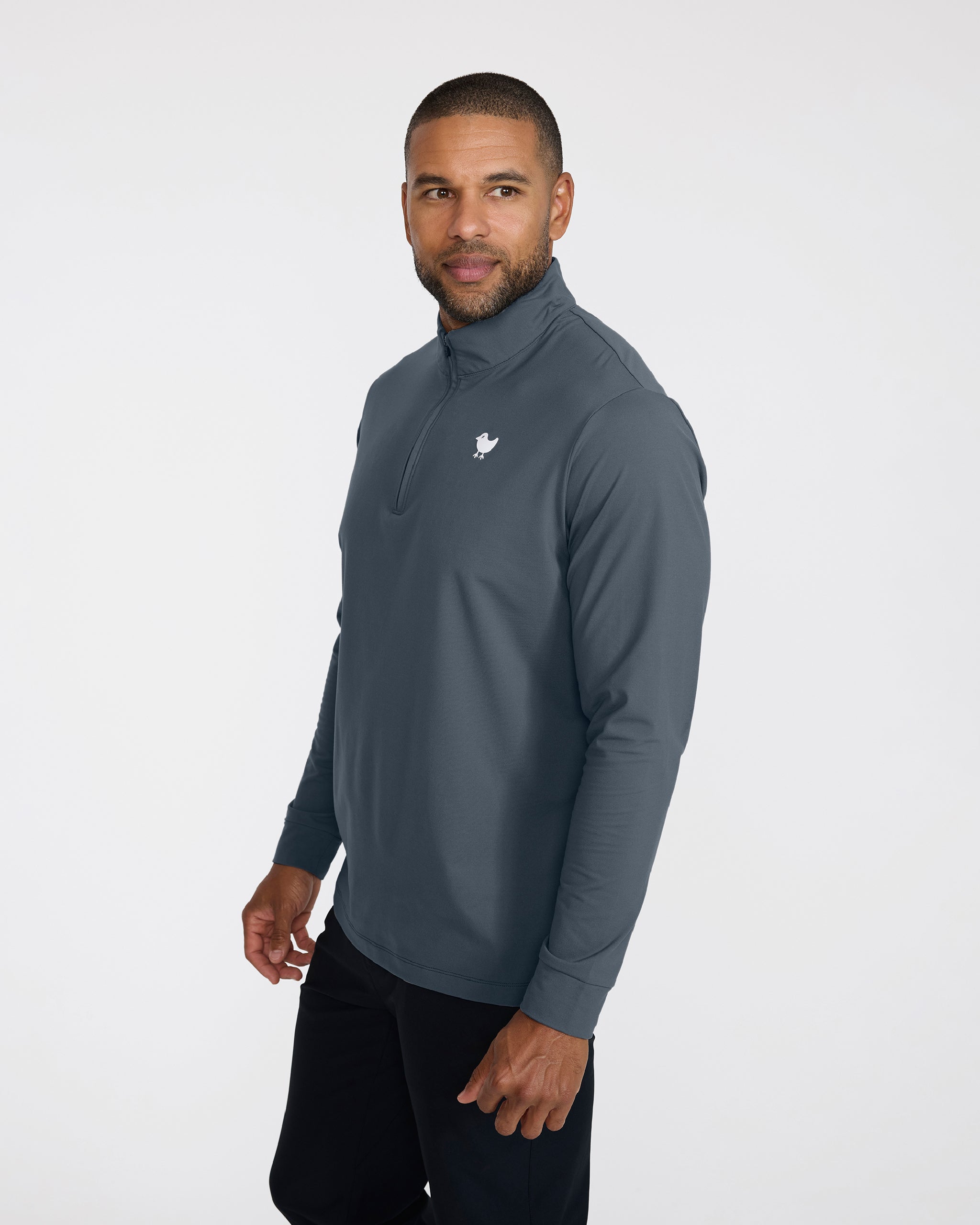 Charcoal Quarterzip - Bad Birdie