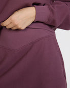 Waffle Skort - Plum Wine-Skort-Bad Birdie