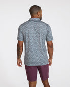 Ditsy Down - Dark Forest-Men's Polo-Bad Birdie