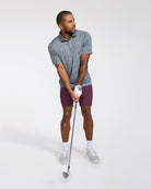Ditsy Down - Dark Forest-Men's Polo-Bad Birdie