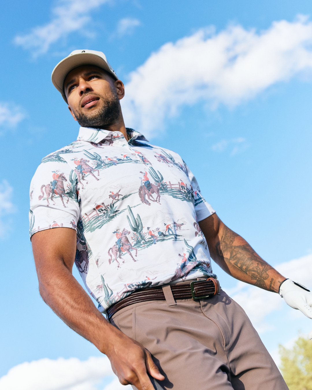 Pique Performance Polo - Dust Devil-Men's Polo-Bad Birdie
