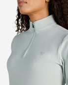 Women's Velocity QZ - Aqua Gray-Women's Quarterzip-Bad Birdie