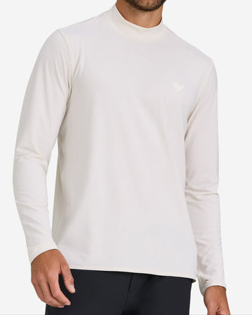 Men's Active Mock Neck - White Onyx – Bad Birdie
