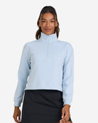 At Ease Quarterzip - Baby Blue