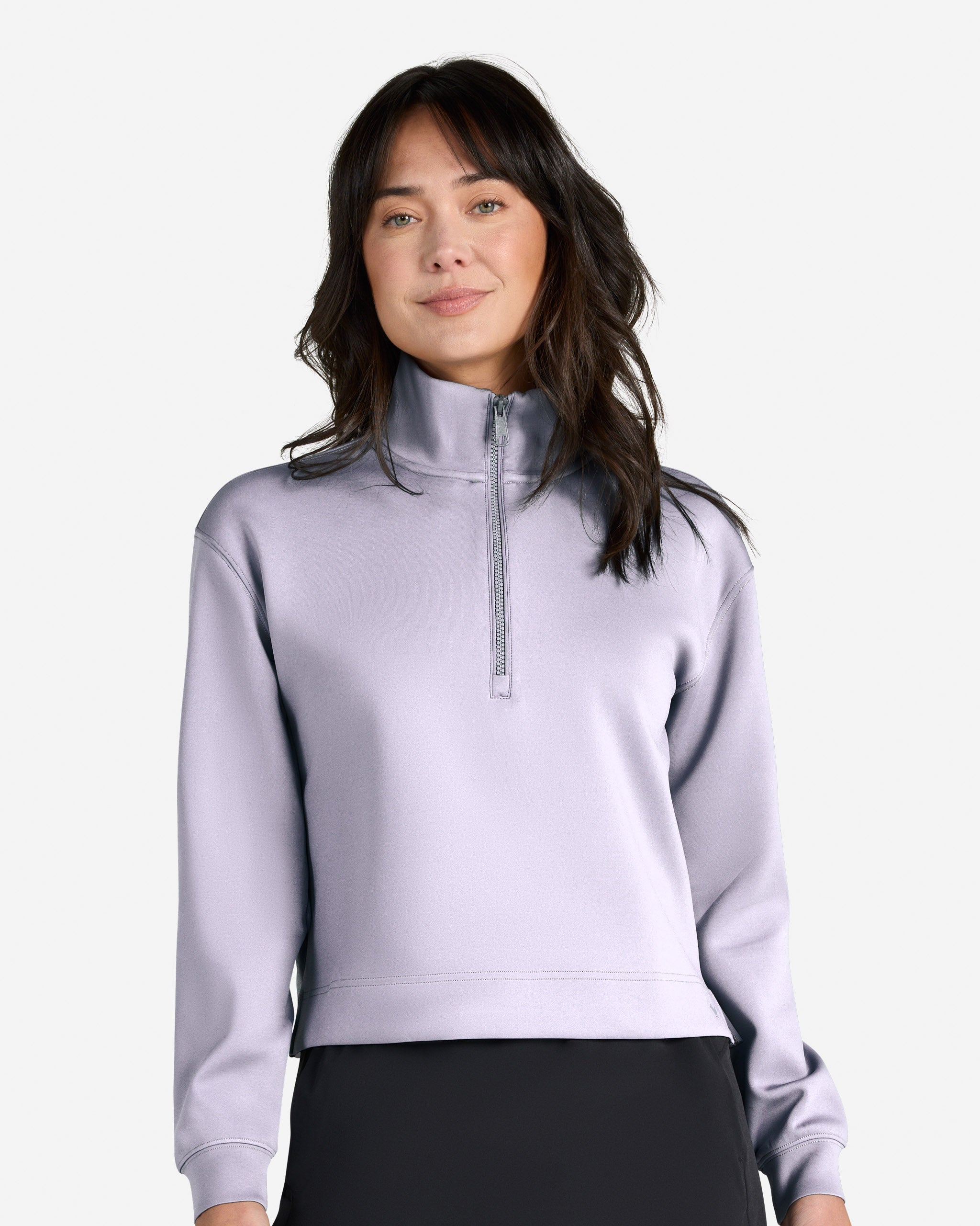 Women's At Ease Quarterzip - Thistle – Bad Birdie