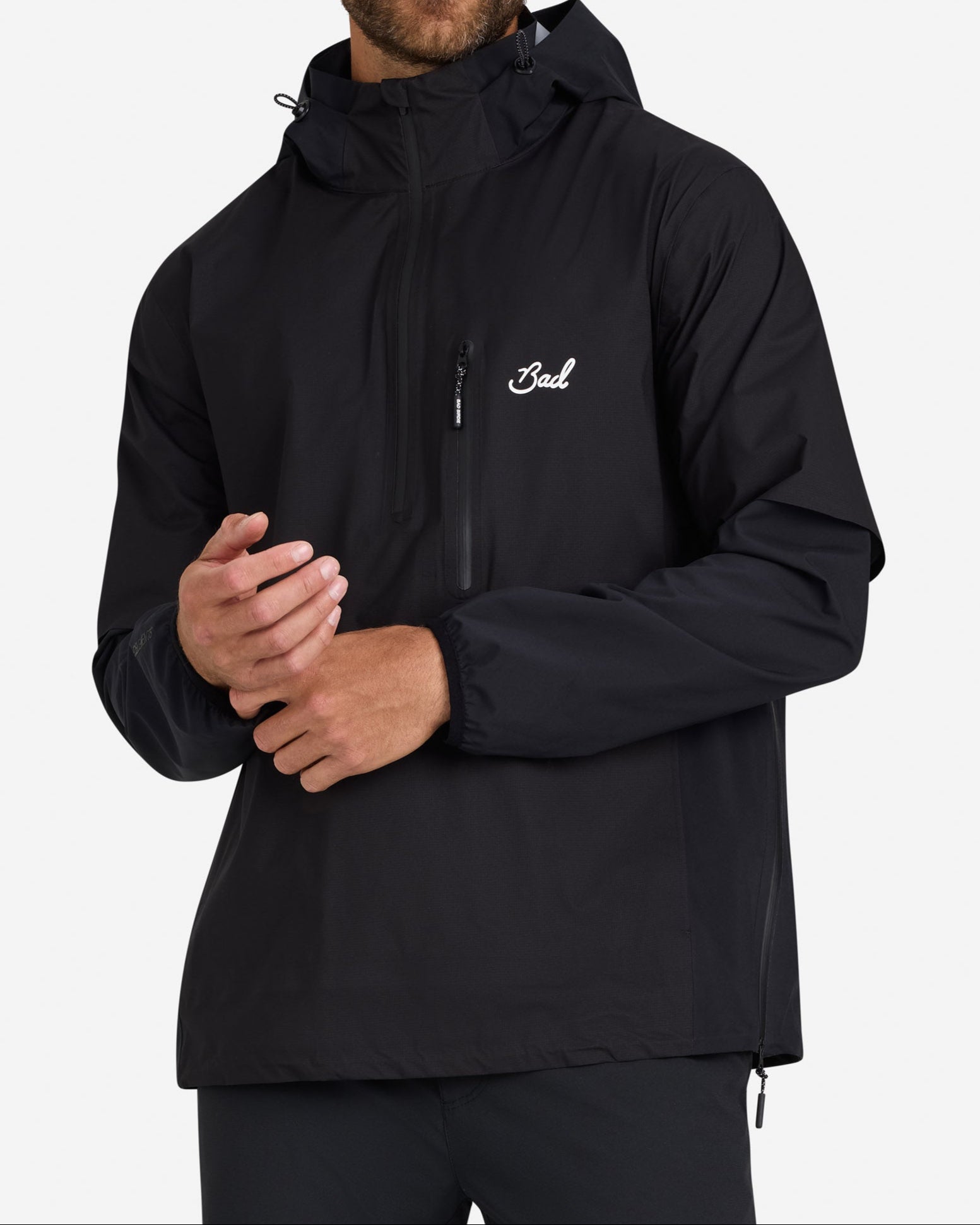 Men's Atmos Rain Anorak - Black – Bad Birdie