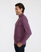 Velocity Quarterzip - Plum Wine-Men's Quarterzip-Bad Birdie