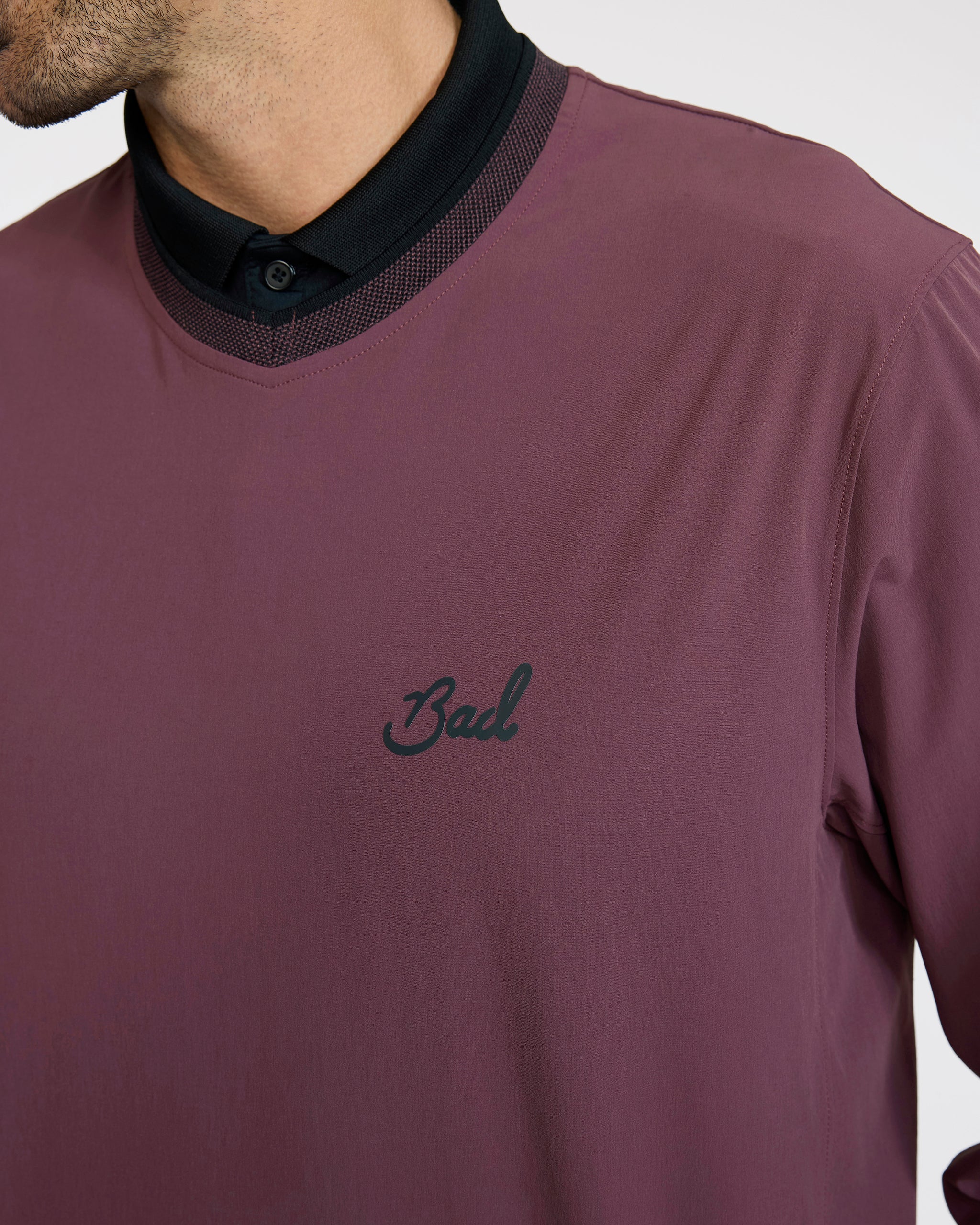 Kinetic Wind Pullover - Plum Wine-Men's Jacket-Bad Birdie