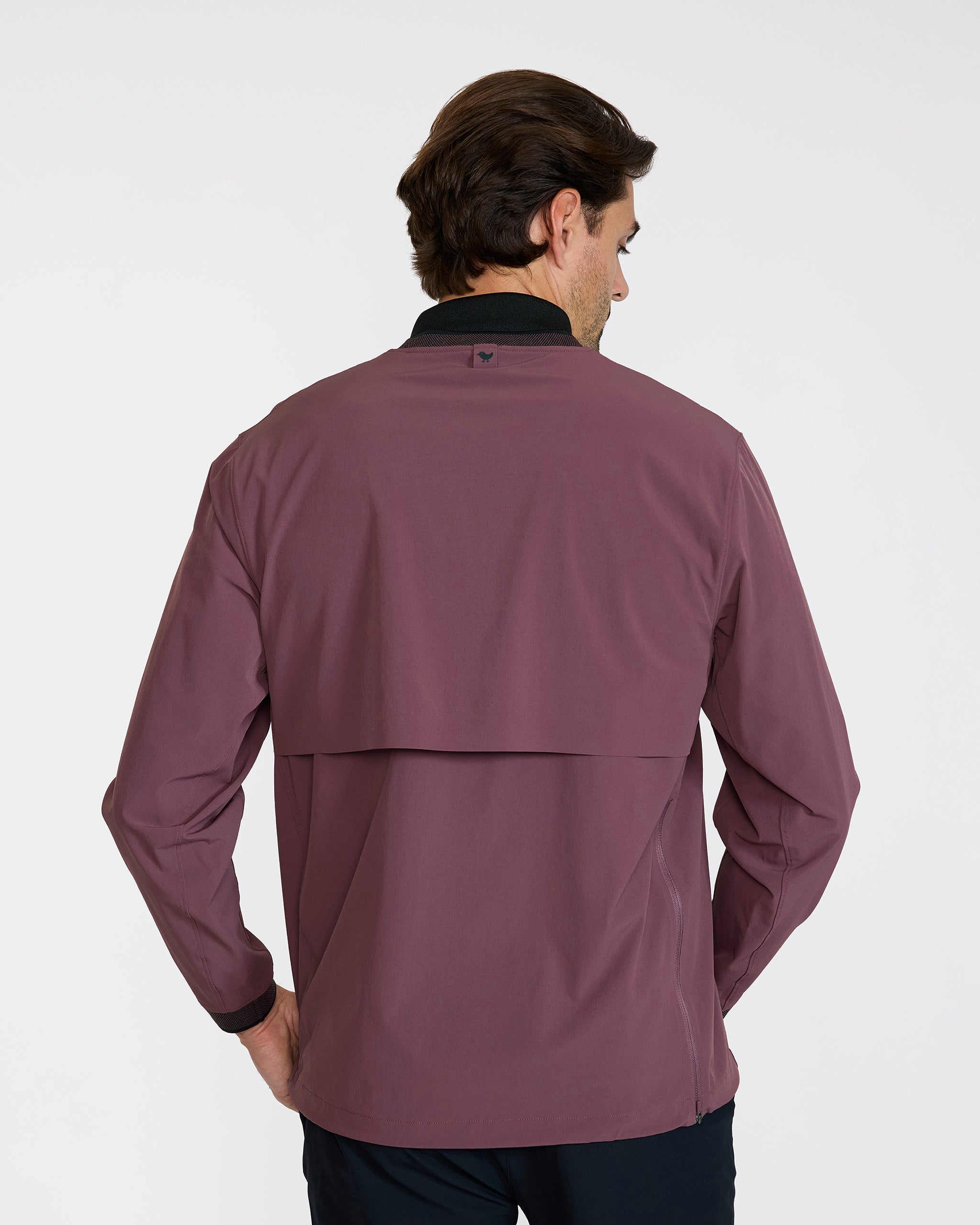 Kinetic Wind Pullover - Plum Wine-Men's Jacket-Bad Birdie