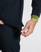 Kinetic Wind Pullover - Black - Warm Olive-Men's Jacket-Bad Birdie