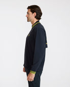 Kinetic Wind Pullover - Black - Warm Olive-Men's Jacket-Bad Birdie
