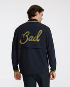 Kinetic Wind Pullover - Black - Warm Olive-Men's Jacket-Bad Birdie