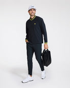 Kinetic Wind Pullover - Black - Warm Olive-Men's Jacket-Bad Birdie